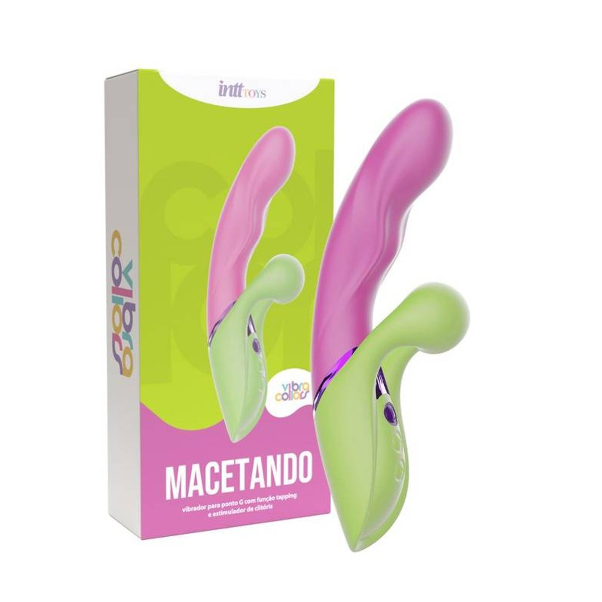 MACETANDO - VIBRADOR PENETRÁVEL COM FUNÇÃO TAPPING E ESTIMULADOR DE CLITÓRIS, Intt MACETANDO - VIBRADOR PENETRÁVEL COM FUNÇÃO TAPPING E ESTIMULADOR DE CLITÓRIS, Intt - vista adicional - Butique Bella