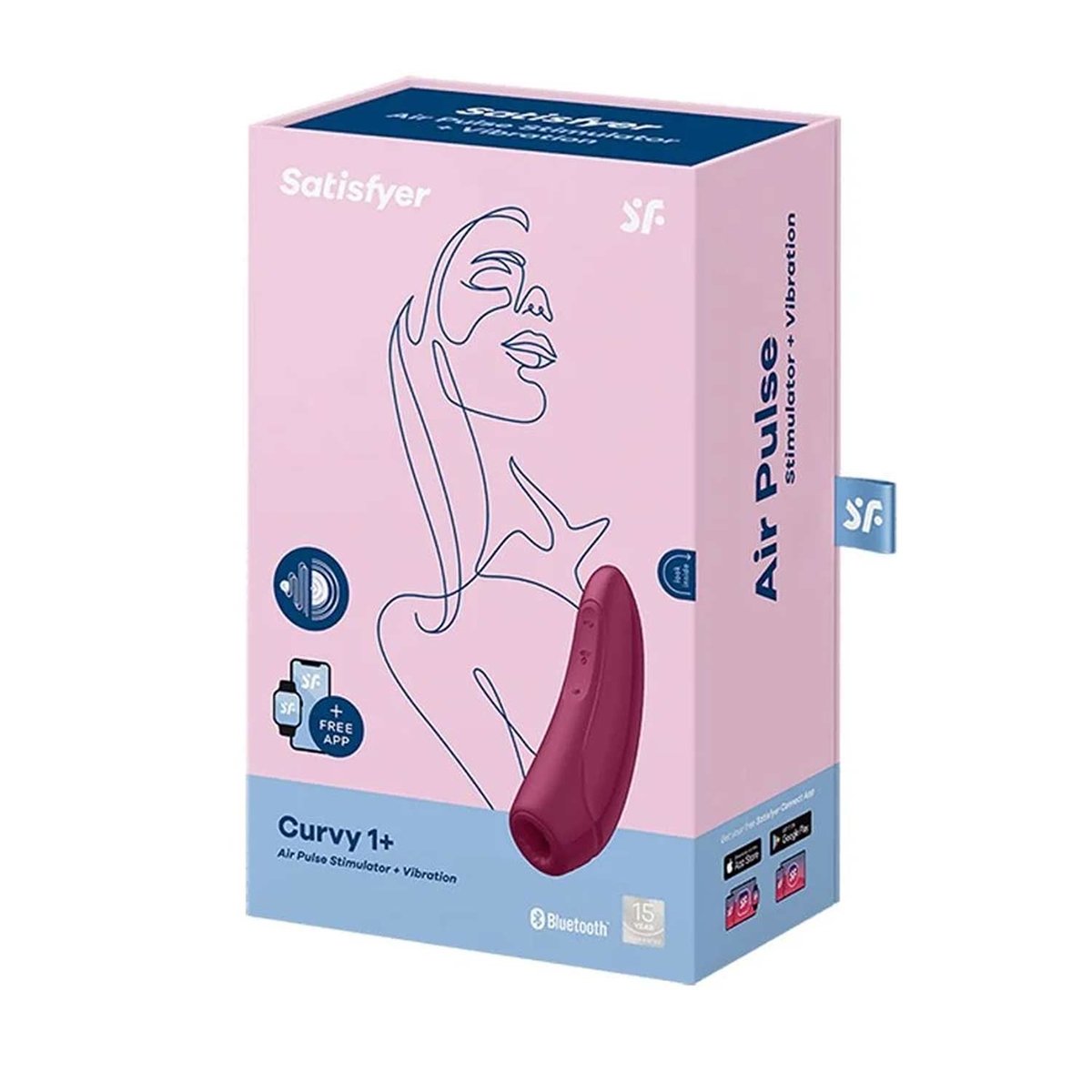 Vibrador e Sugador Satisfyer Curvy 1+