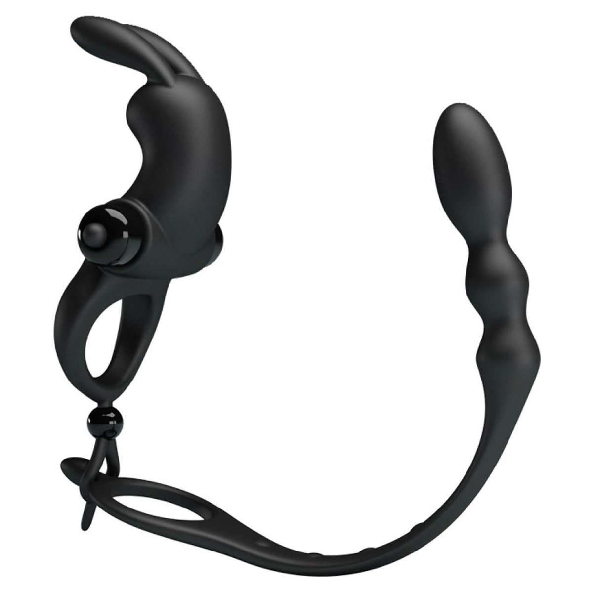 ANEL PENIANO COM 12 VIBRAÇÕES E PLUG ANAL ESTIMULADOR DE PRÓSTATA, Importado ANEL PENIANO COM 12 VIBRAÇÕES E PLUG ANAL ESTIMULADOR DE PRÓSTATA, Importado - Butique Bella