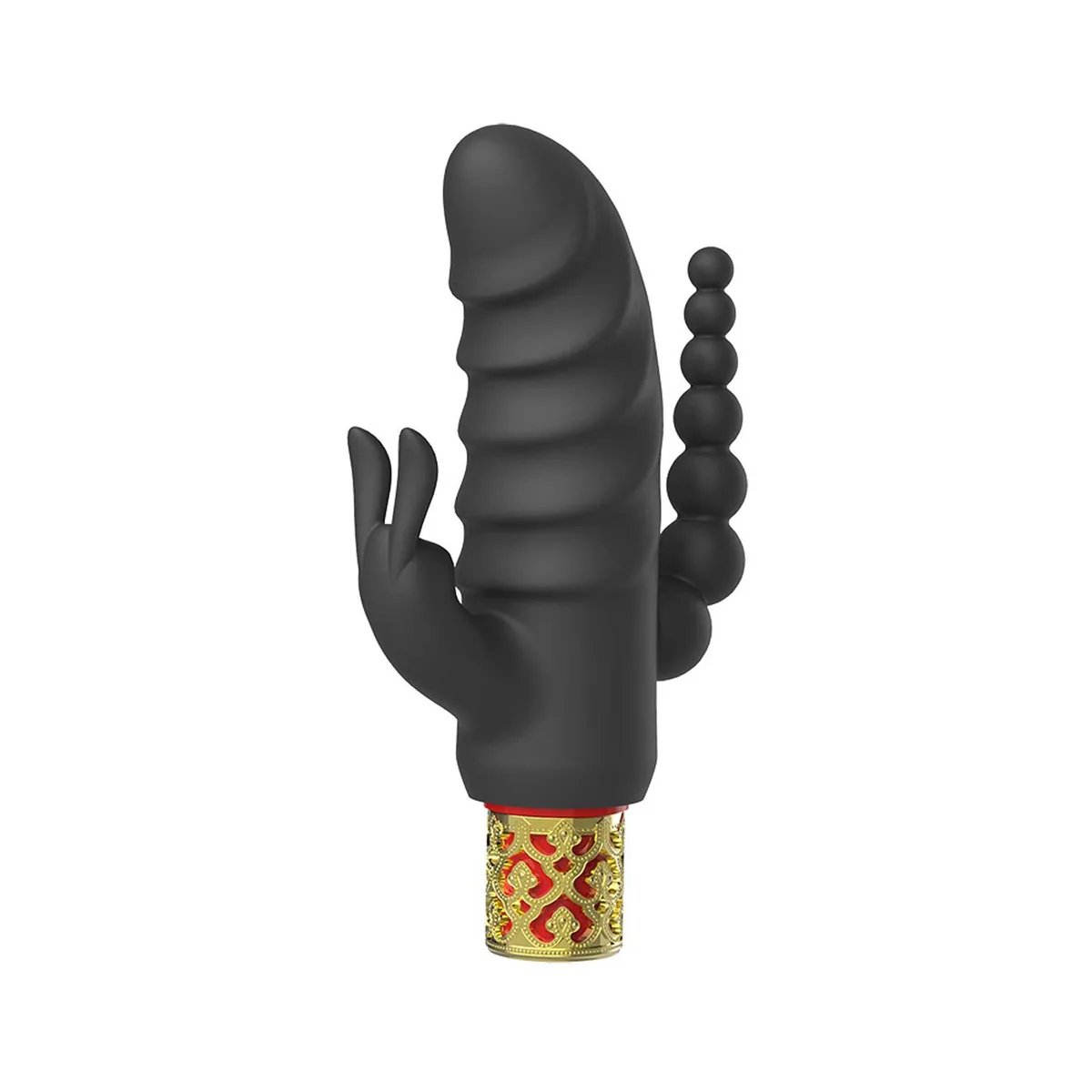 VIBRADOR ESCALONADO COM ESTIMULO DUPLO - Butique Bella
