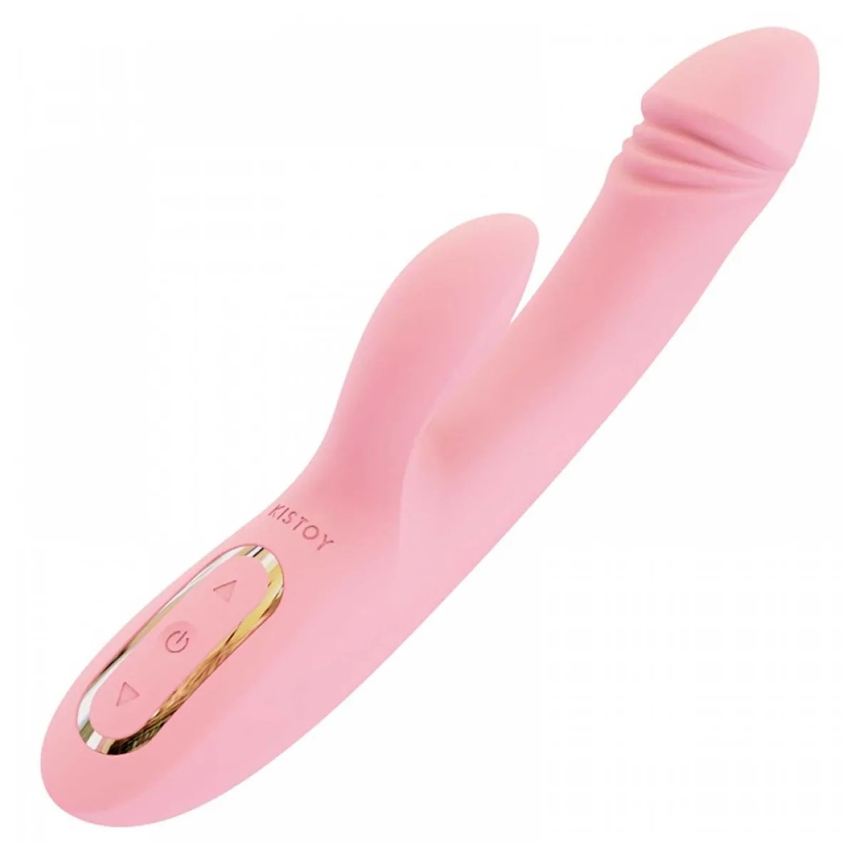 VIBRADOR COM ESTIMULADOR DE CLITÓRIS COM AQUECIMENTO - Butique Bella