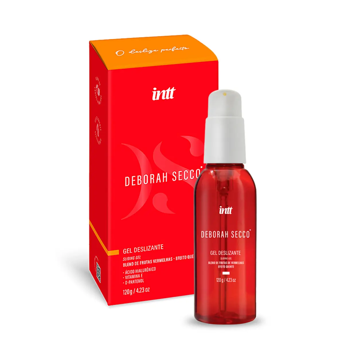 LUBRIFICANTE DEBORAH SECCO 120G, Intt - outro ângulo - Butique Bella