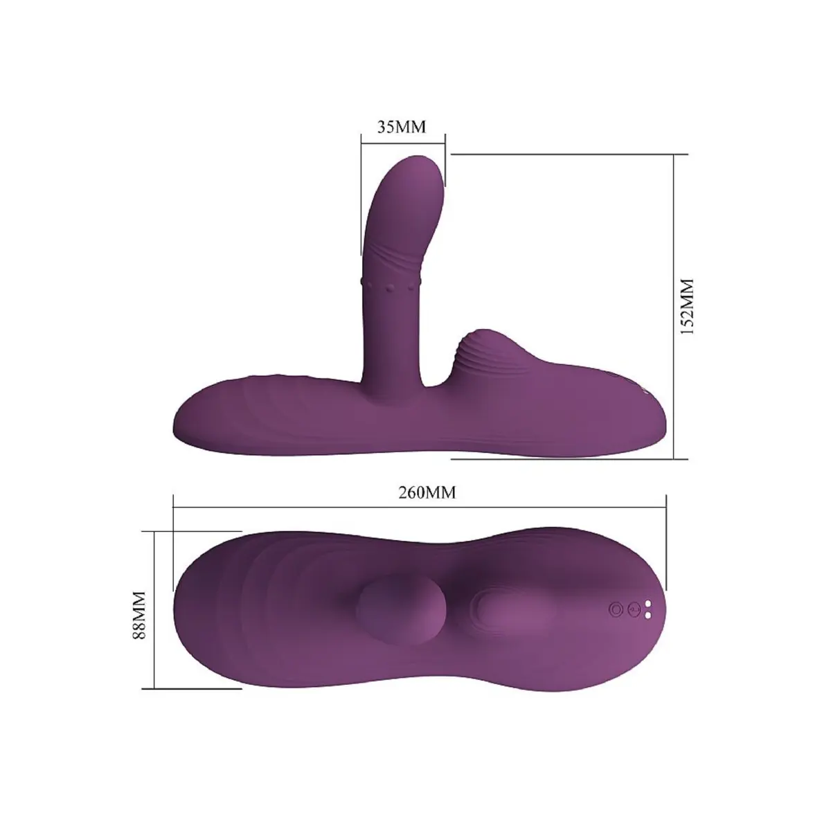 ROYAL TOUCH - VIBRADOR DE CADEIRA COM DEDILHAR E AQUECIMENTO, Importado - Butique Bella