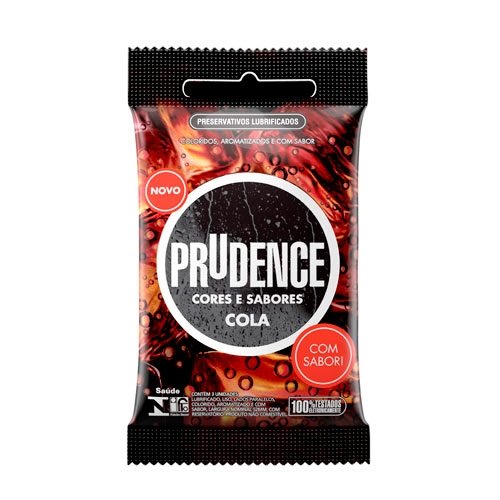 PRESERVATIVO PRUDENCE - CORES E SABORES - SABOR COLA 3UN PRESERVATIVO PRUDENCE - CORES E SABORES - SABOR COLA 3UN - Butique Bella