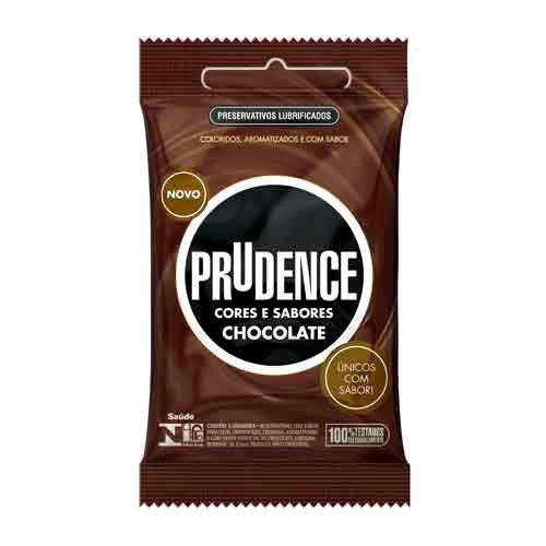 Preservativo Prudence - Cores e Sabores - Sabor Chocolate 3un