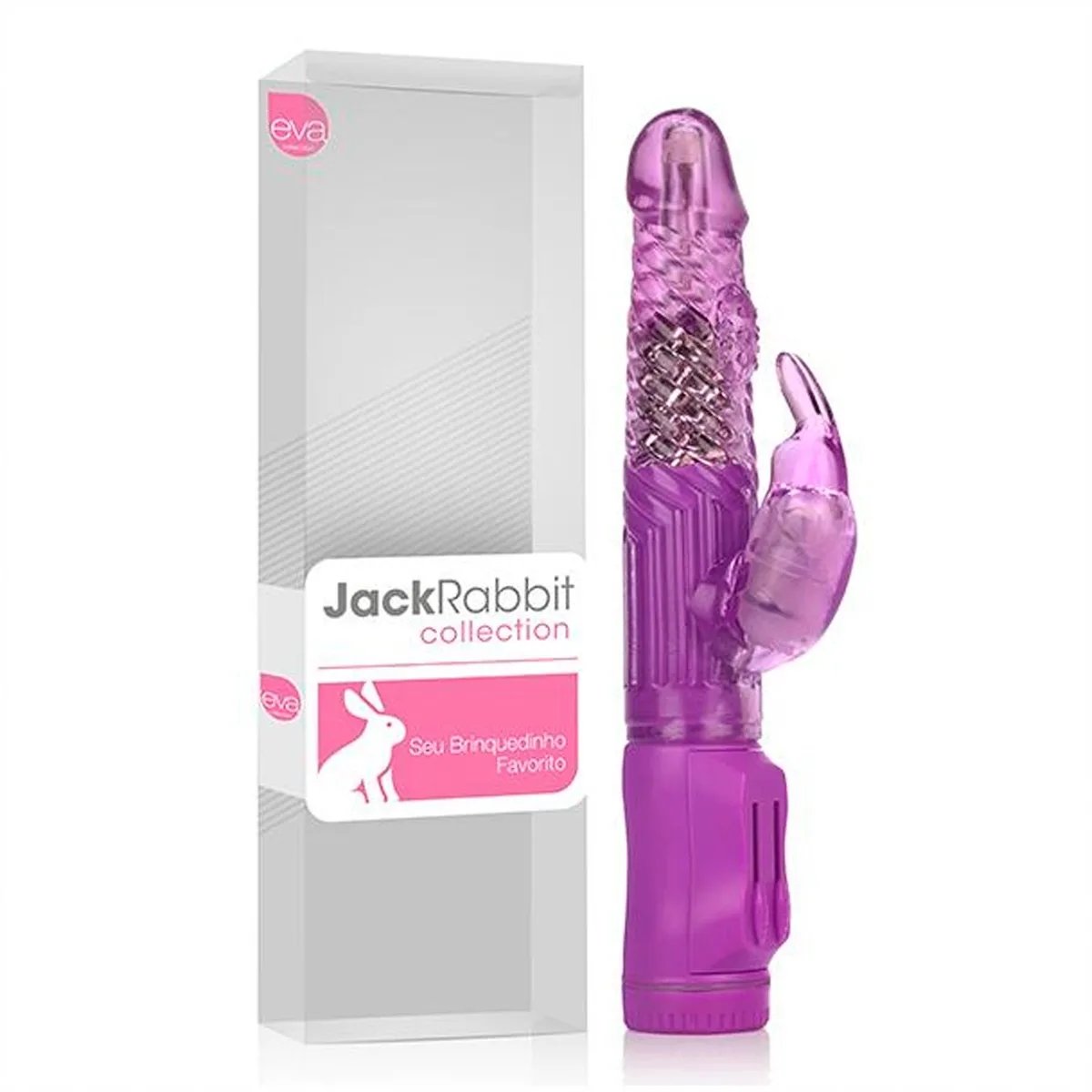 VIBRADOR ROTATIVO JACK RABBIT – CONTROLE DESLIZANTE MULTIVELOCIDADE LILAS - Butique Bella