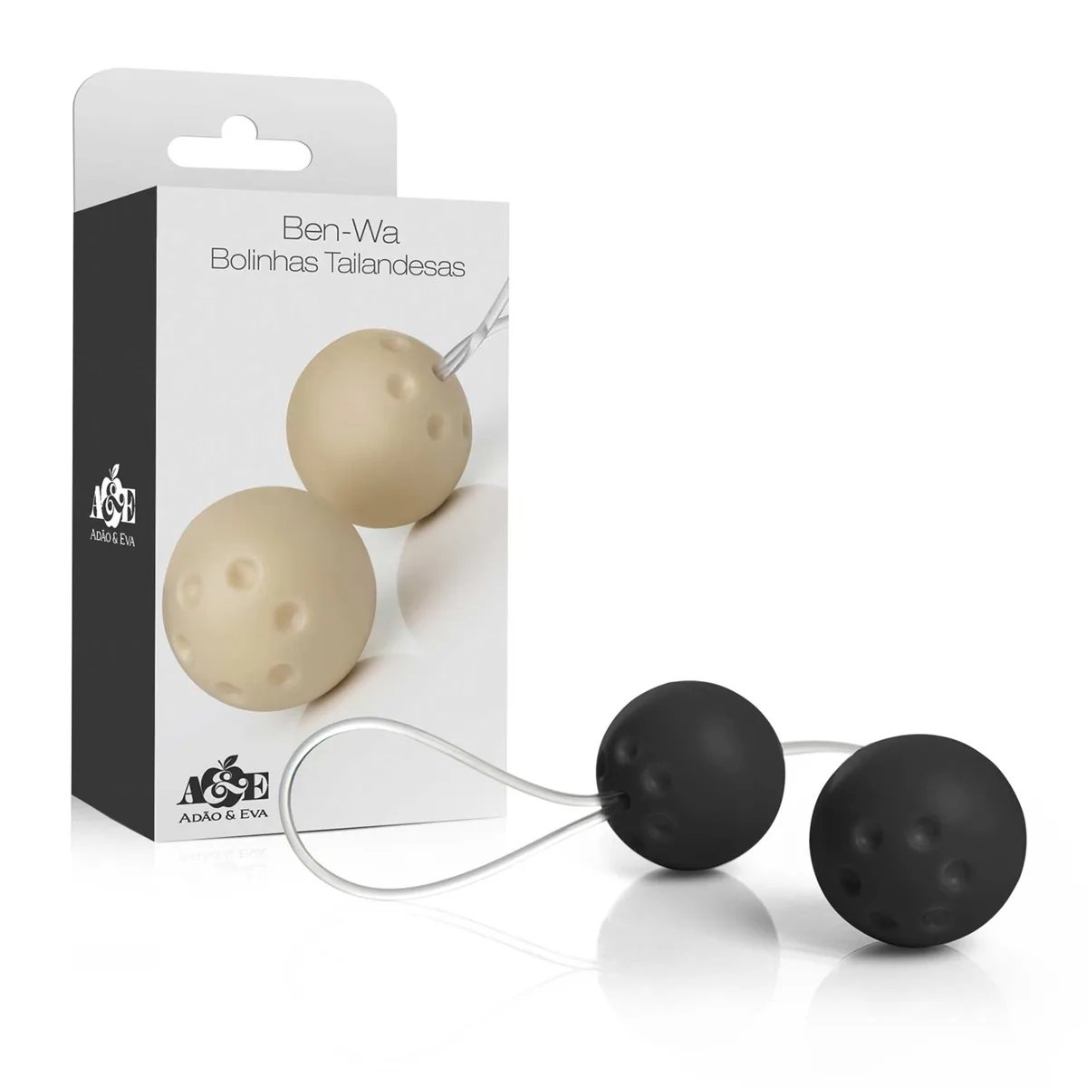 CONJUNTO 2 BOLAS BEN WA - PRETA, Adão e Eva - Butique Bella