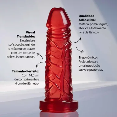 Pênis Realístico, Adão e Eva - vista adicional - Butique Bella