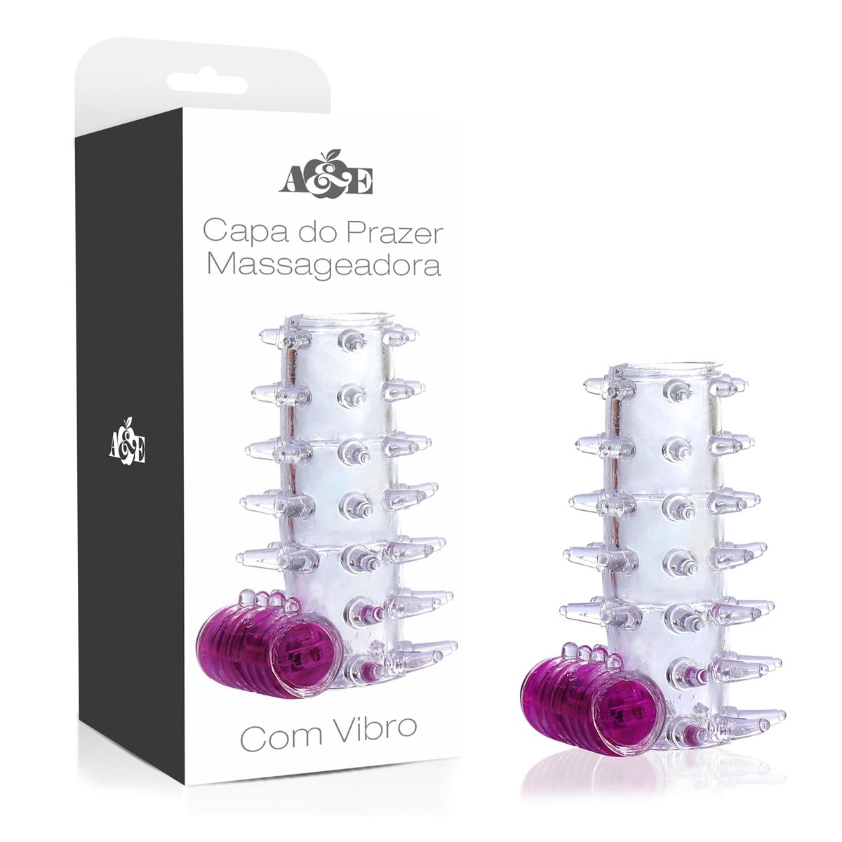 Capa Peniana Massageadora Vibratória sem Cabeça