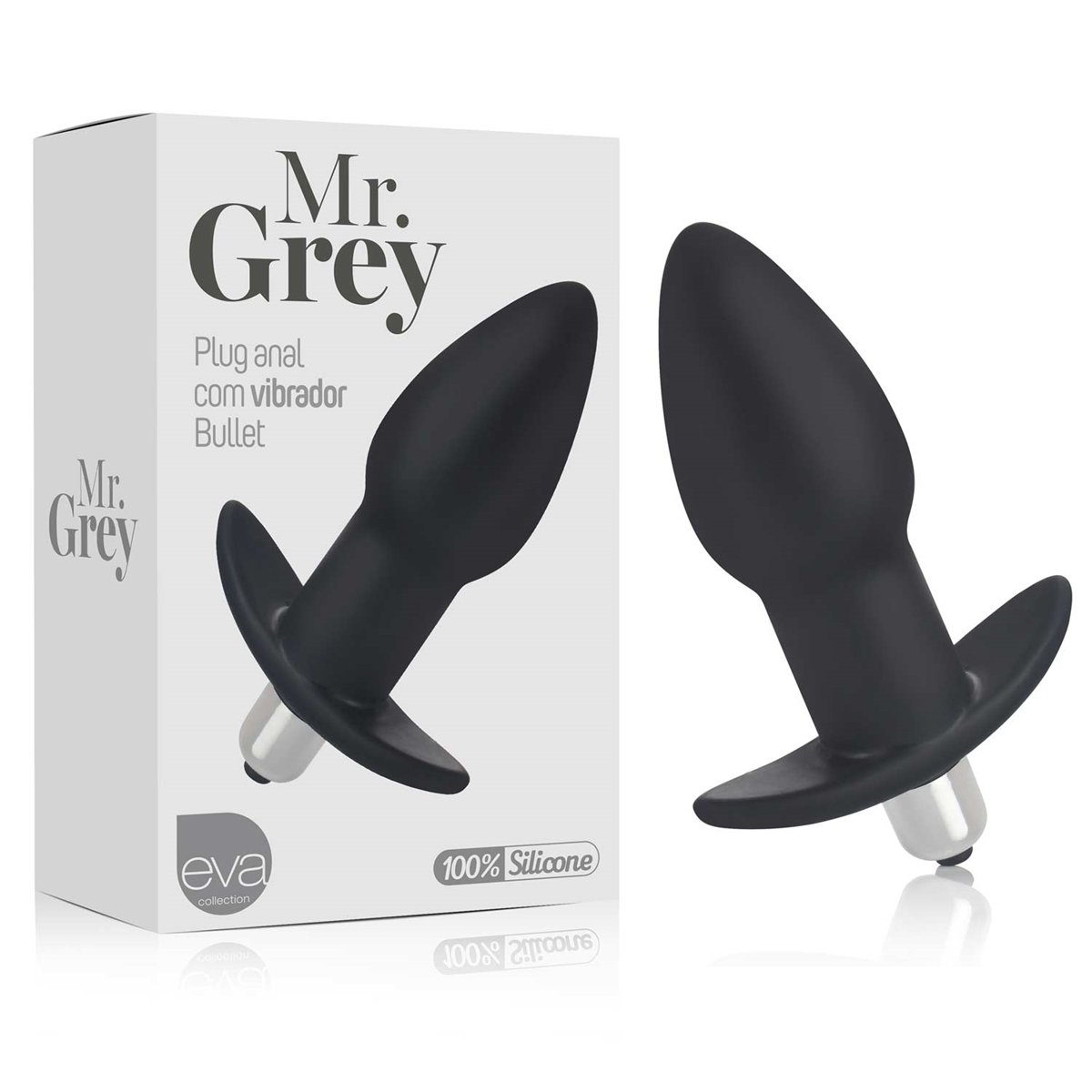 Plug Mr. Grey - Silicone - Com Vibro — foto 1