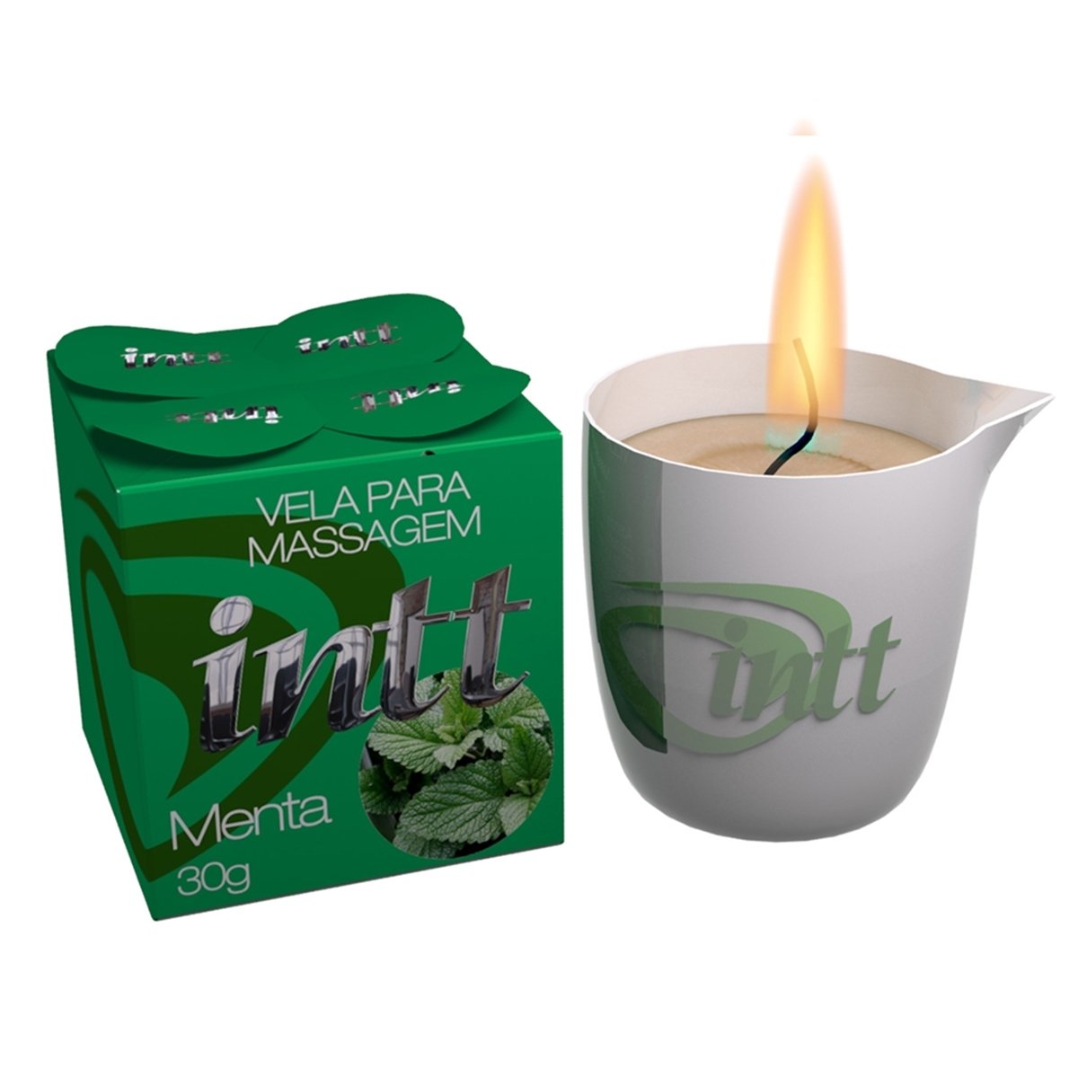 Vela Beijável para Massagem Corporal - Menta - Intt