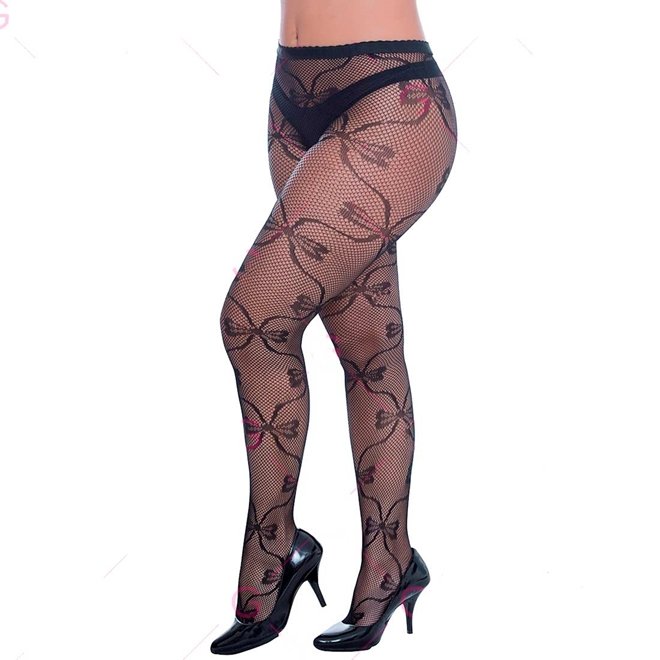 MEIA CALÇA ARRASTÃO COM ESTAMPA FLORAL - BEILEISI - Butique Bella