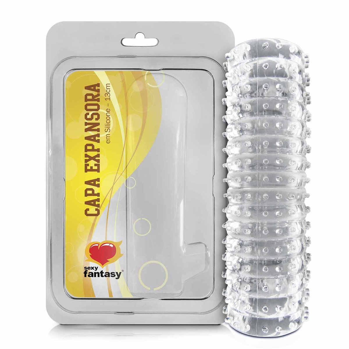 Capa Peniana Massageadora Sem Cabeça - 13cm