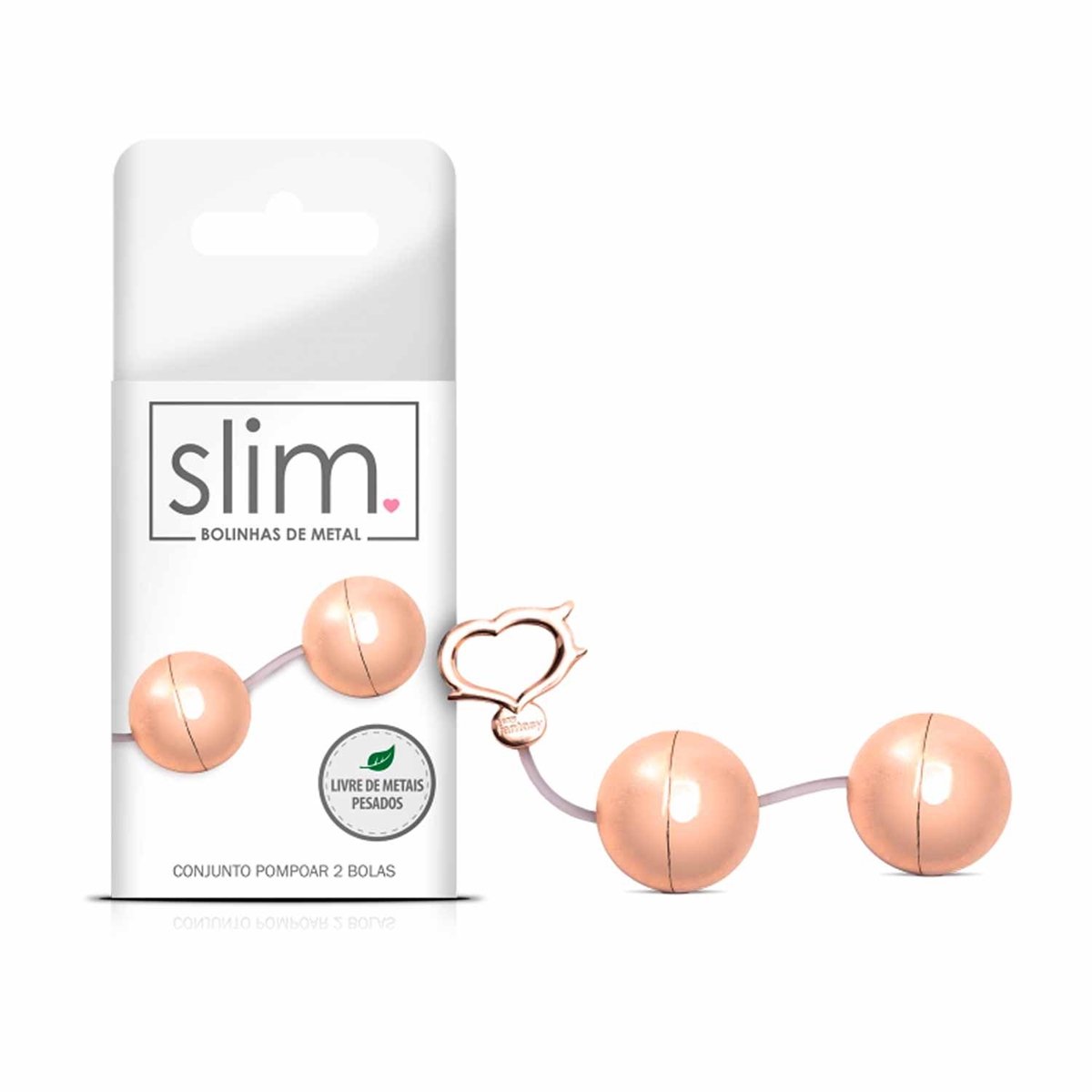 Conjunto de Pompoar - 2 Bolas em Metal - Linha Slim