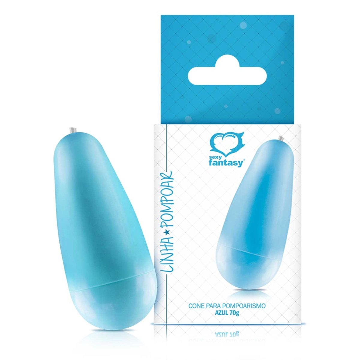 Cone para Pompoarismo - Azul 70g