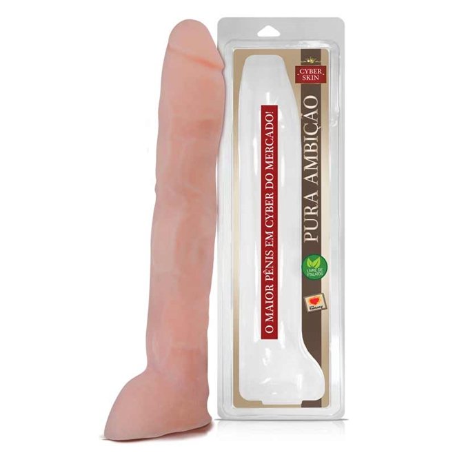Pênis maciço em CyberSkin – 34X6CM