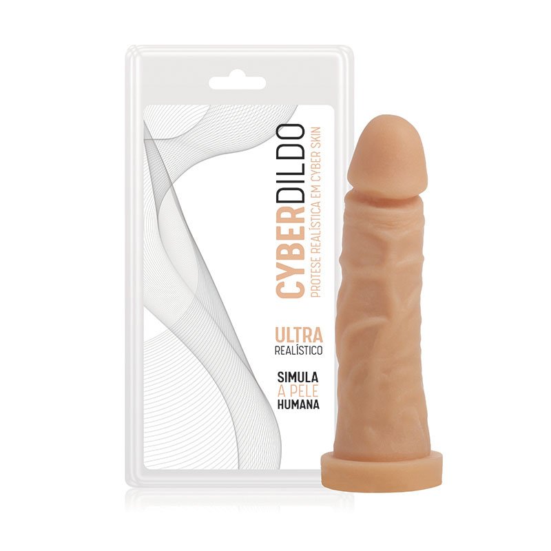 Pênis Realístico em CyberSkin com Vértebra - R2 - 17x4cm