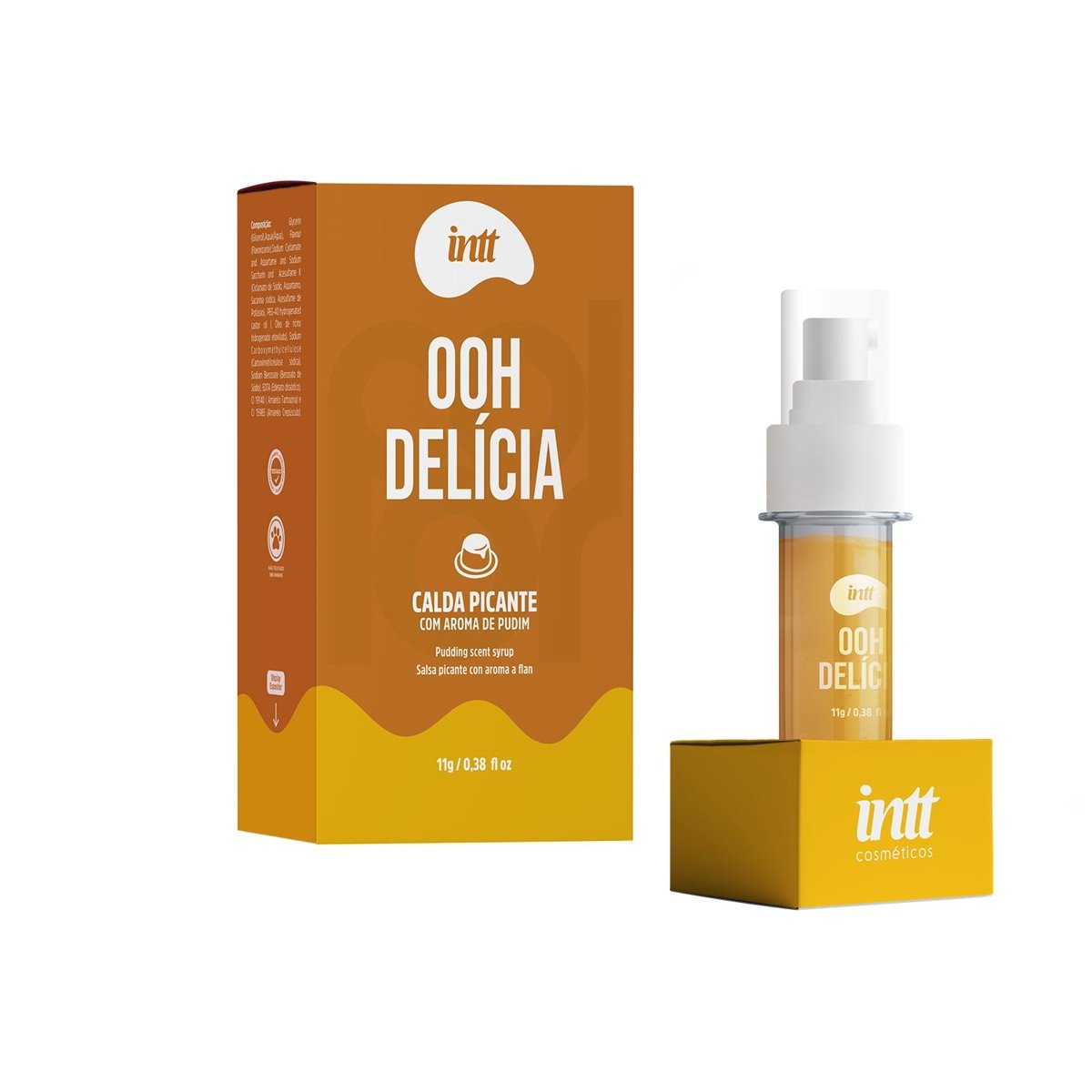 Ooh Delicia Calda Picante Beijável Sabor Pudim