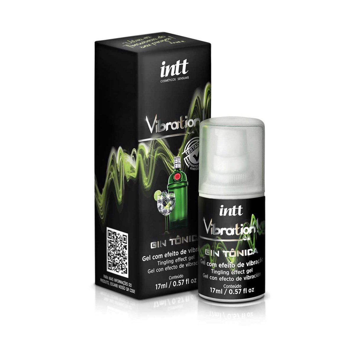 Vibration Gin Tônica - Vibrador Liquído Beijável 17g
