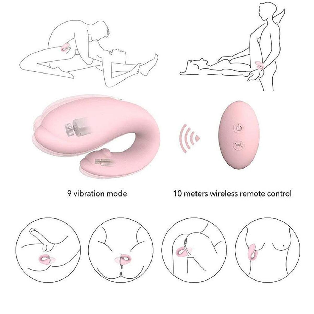 Vibrador de Casal Recarregável com Controle