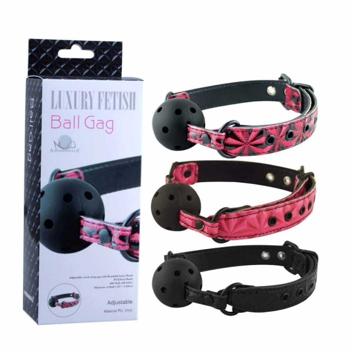 Mordaça com Bola e Fivela Ajustável - Luxury Fetish