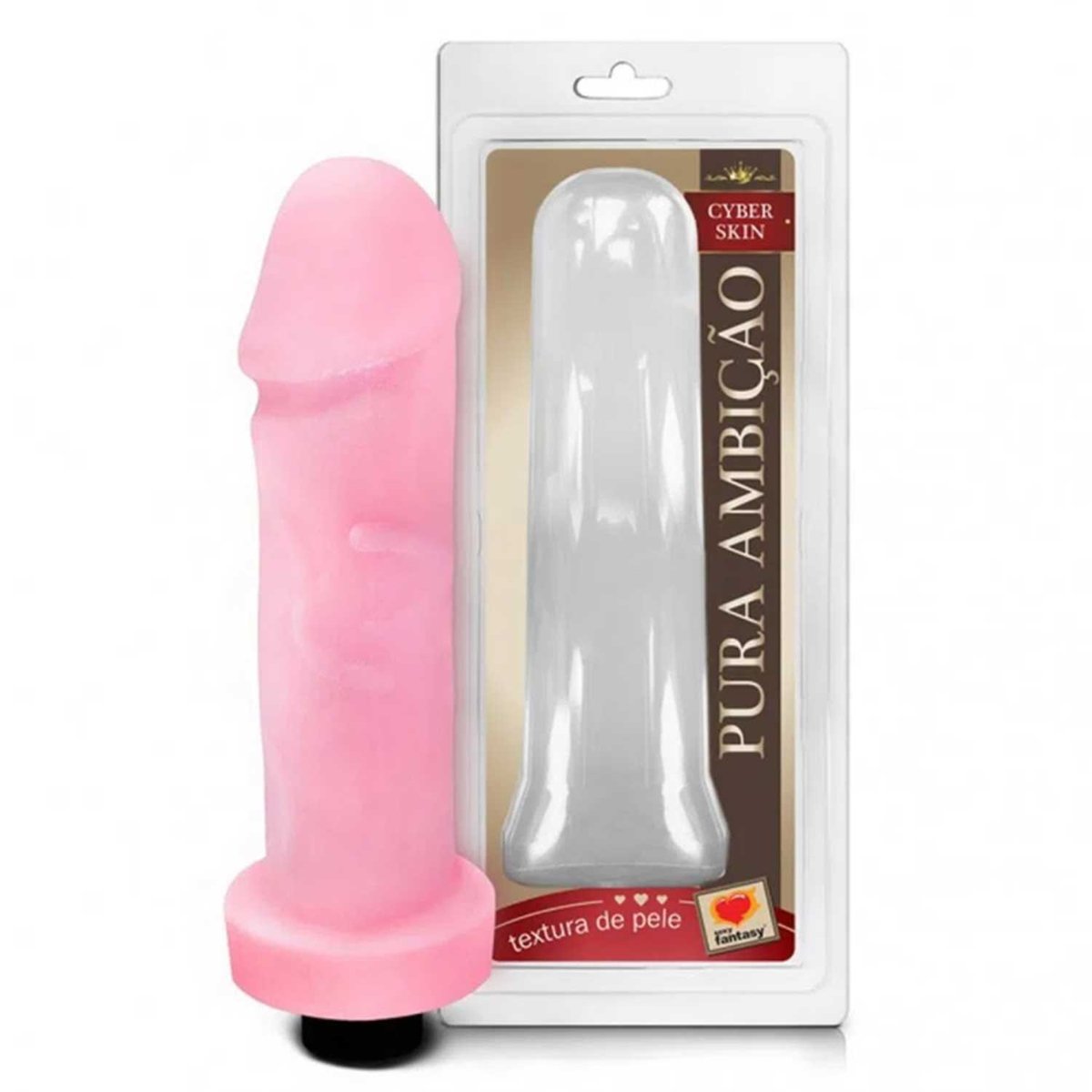 Pênis em CyberSkin com Vibro - 20 x 5cm