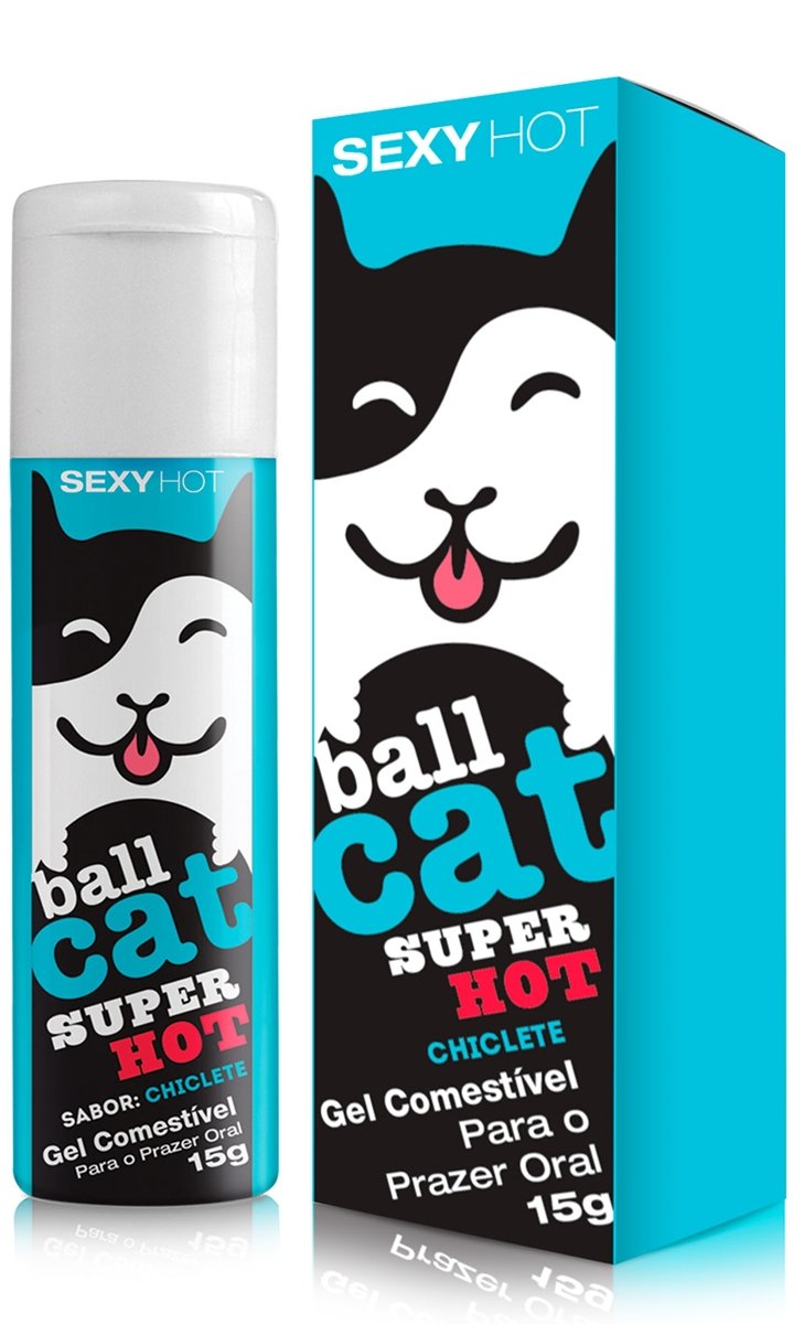 Ball Cat - Gel Comestível Super Hot  - Chiclete - 15g