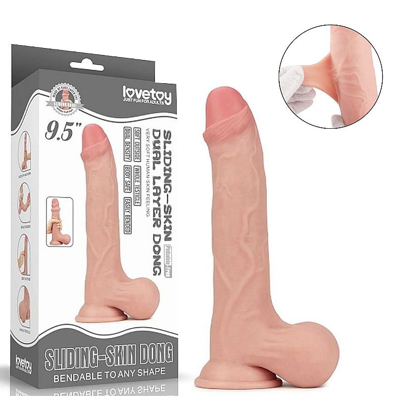 Pênis Super Realístico Dupla Camada 23cm