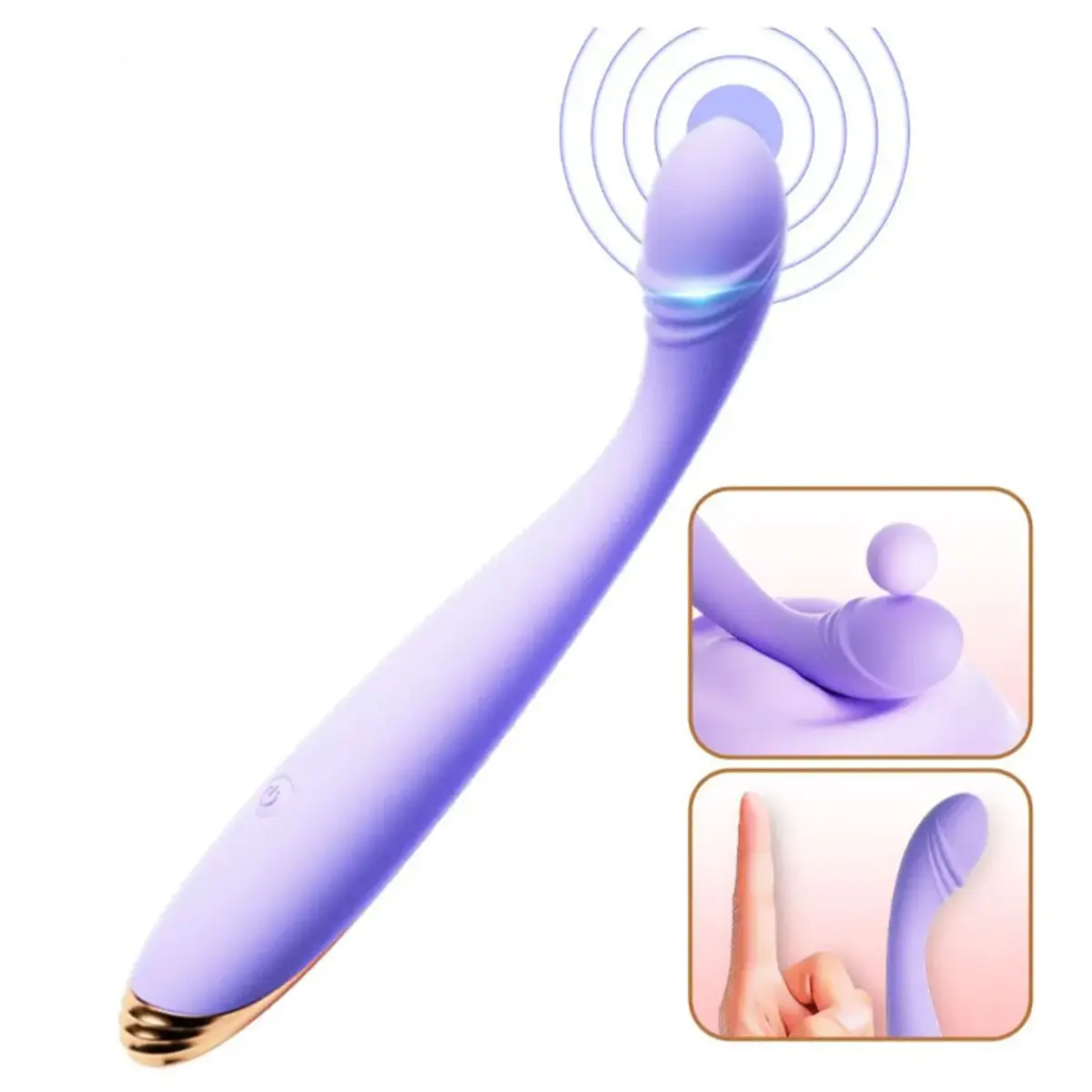 Vibrador para Ponto G Recarregável com 10 Vibrações