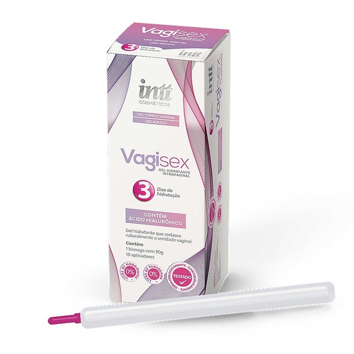 Vagisex INTT Lubrificante Vaginal com Ácido Hialurônico | Menopausa e Ressecamento